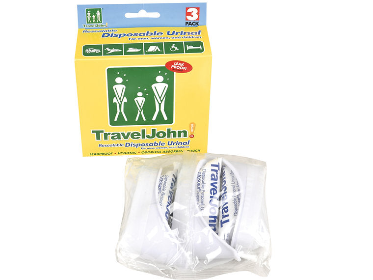 TRAVELJOHN™ Urinpåse 3 st/förpackningar